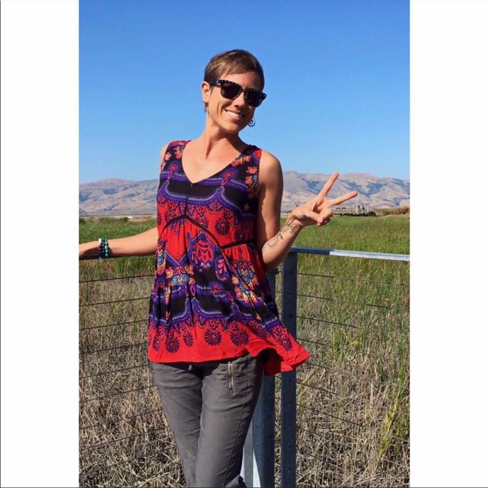 Vintage Boho Paisley Tank Top